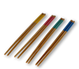 Flying Tiger Copenhagen 4'lü Çok Renkli Bambu Chopstick Seti
