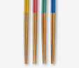 Flying Tiger Copenhagen 4'lü Çok Renkli Bambu Chopstick Seti
