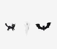 Flying Tiger Copenhagen Halloween Temalı 3'lü Petek Süs Seti