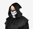 Flying Tiger Copenhagen Siyah Pelerin ve İskeletli Bandana Seti
