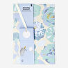 Flying Tiger Copenhagen Mavi Çiçek Desenli ve Kokulu Ayraçlı Defter