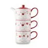 Jumbo New Year Janus Teapot ve 2'li Bardak Seti