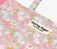 Flying Tiger Copenhagen Fırfırlı Pembe Çiçekli Bez Çanta
