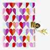Flying Tiger Copenhagen Kalp Kapaklı Kilitli Defter 13 cm x 18 cm