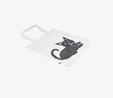 Flying Tiger Copenhagen Kedi Desenli Beyaz Bez Çanta