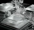 Jumbo Fold Platin 58 Parça 12 Kişilik Kare Yemek Takımı