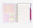 Flying Tiger Copenhagen Kedi Desenli Pembe Spiralli Kalemli Defter