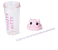Flying Tiger Copenhagen Pipetli Kedi Detaylı Pembe Bardak