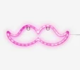 Flying Tiger Copenhagen Bıyık Şeklinde Pembe Neon Lamba