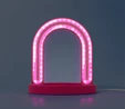 Flying Tiger Copenhagen Pembe LED Işıklı Masa Aynası