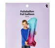 Flying Tiger Copenhagen Büyük Pembe Mavi Parlak 1 Numaralı Folyo Balon