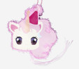 Flying Tiger Copenhagen Pembe Unicorn Şeklinde İçi Doldurulabilir Duvar Süsü