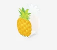 Flying Tiger Copenhagen Turuncu Ananas Şeklinde Kalemlik