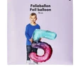 Flying Tiger Copenhagen Büyük Pembe Mavi Parlak 5 Numaralı Folyo Balon