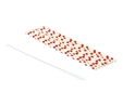 Flying Tiger Copenhagen 8'li Kırmızı Çilek Desenli Plastik Pipet