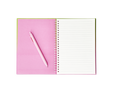 Flying Tiger Copenhagen Kuş Detaylı Kalem Tutuculu Spiralli Pembe Defter