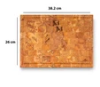 Jumbo Rustik Natural Kesme Tahtası 38x26 cm