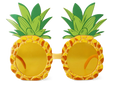 Flying Tiger Copenhagen Sarı Ananas Şeklinde Parti Gözlüğü
