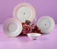 Jumbo Navy 24 Parça 6 Kişilik Yemek Takımı Pink