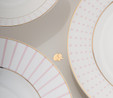 Jumbo Navy 24 Parça 6 Kişilik Yemek Takımı Pink