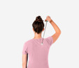 Flying Tiger Copenhagen Pembe Yeşil Ahşap Saplı Sırt Kaşıyıcı