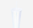 Flying Tiger Copenhagen Beyaz Pipetli Plastik Bardak