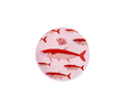 Flying Tiger Copenhagen Pembe Balık Desenli Seramik Tabak