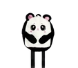 Flying Tiger Copenhagen Panda Şeklinde Peluş Sırt Çantası