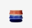 Flying Tiger Copenhagen Pembe Mavi Seramik Glaze Kupa