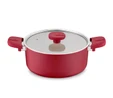 Jumbo Swiss Crystal Red 7 Parça Tencere Seti