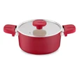 Jumbo Swiss Crystal Red 7 Parça Tencere Seti
