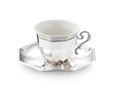 Jumbo Timeless MMXXV Tek Kişilik Kahve Fincan Seti Silver