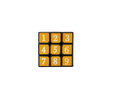 Flying Tiger Copenhagen Üç Kareli Sayılı Rubik Küp
