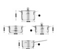 Jumbo New Baby Steel 6 Parça İndüksiyon Tabanlı Çelik Mini Set
