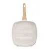 Jumbo Swiss Crystal Dark Cream İndüksiyon Tabanlı Grill Tava 28 cm