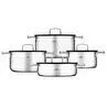 Jumbo Weston 3PLY 8 Parça İndüksiyon Tabanlı Paslanmaz Çelik Tencere Seti