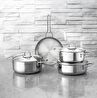 Jumbo Web New Lyon 7 Parça İndüksiyon Tabanlı Çelik Tencere Seti