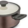 Jumbo Toledo Swiss Crystal Brown İndüksiyon Tabanlı Tencere Seti 7 Parça