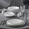 Jumbo Laurel Platin 55 Parça 12 Kişilik Yemek Takımı