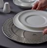 Jumbo Laurel Platin 55 Parça 12 Kişilik Yemek Takımı