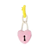 Flying Tiger Copenhagen Pembe Peluş Kalp Anahtarlık Köpek Oyuncağı
