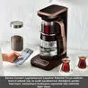 Karaca Çaysever Robotea Pro Connect 4 in 1 Konuşan Cam Çay Makinesi Walnut Brown