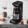 Karaca Çaysever Robotea Pro Connect 4 in 1 Konuşan Cam Çay Makinesi Graphite