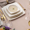 Emsan Lorella Fine Bone 61 Parça 12 Kişilik Kare Yemek Takımı Gold