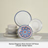 Karaca Elegance Bone Ancient 24 Parça 6 Kişilik Yemek Takımı