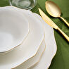 Emsan Maria Fine Bone 59 Parça 12 Kişilik Yuvarlak Yemek Takımı Gold