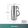 Homend Royaltea 1709H Dokunmatik Konuşan Çelik Çay Makinesi Inox