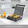 Homend Grilliant 1341H Inox Gövdeli, Döküm Plakalı, 5 Programlı, Led Ekranlı Tost ve Izgara Makinesi
