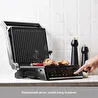 Homend Grilliant 1341H Inox Gövdeli, Döküm Plakalı, 5 Programlı, Led Ekranlı Tost ve Izgara Makinesi