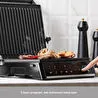 Homend Grilliant 1341H Inox Gövdeli, Döküm Plakalı, 5 Programlı, Led Ekranlı Tost ve Izgara Makinesi